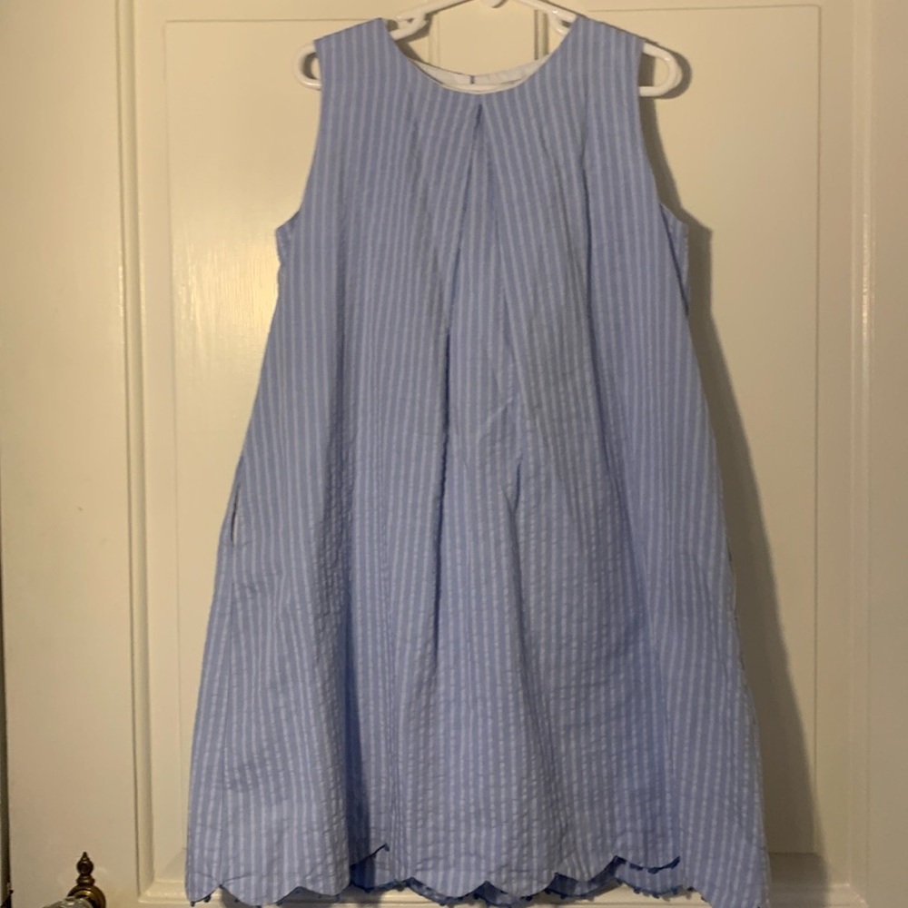 Baby blue and white Gabby dress. Size 8